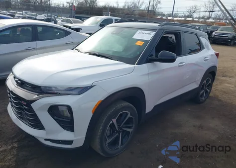 2022 Chevrolet Trailblazer Fwd Rs z USA, uszkodzony, nr VIN KL79MTSL5NB024114